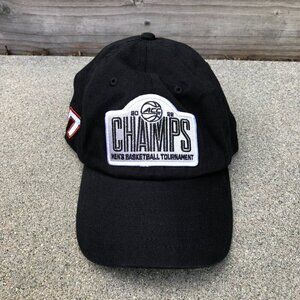 2022 ACC Champs Virginia Tech Hokies VT Hat Mens Basketball Tournament Black Cap